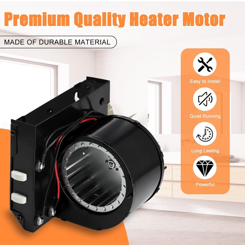 Criditpid S97017063 Heater Motor Assembly Replacement for Broan NuTone 655, 656, 658, 659, 655-C, 655-B, 655-A, 655F, 695, 695-B, 695-D, HFL695 Blower Fan Bathroom Exhaust Fan Motor for NuTone Heater - Image 4